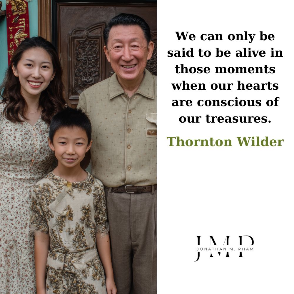 alive when our hearts are conscious of our treasures