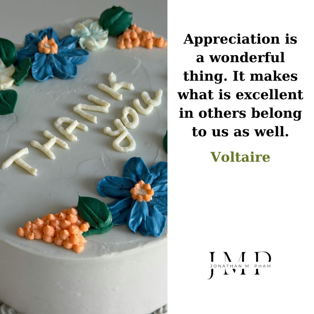 appreciation is a wonderful thing