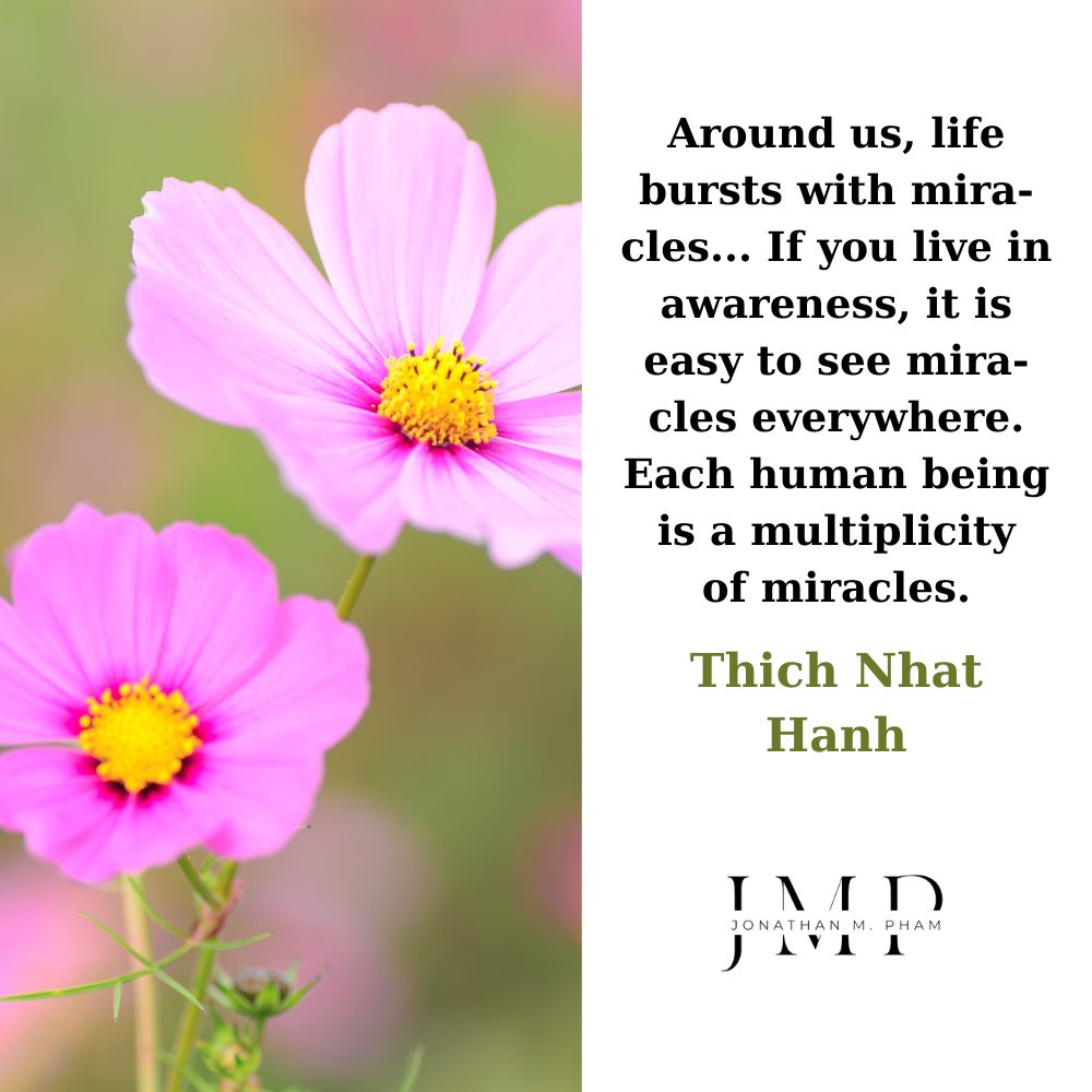 around us life bursts with miracles