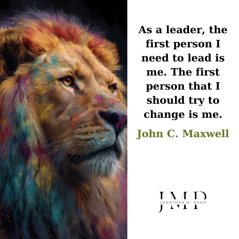 first person I need to lead is me