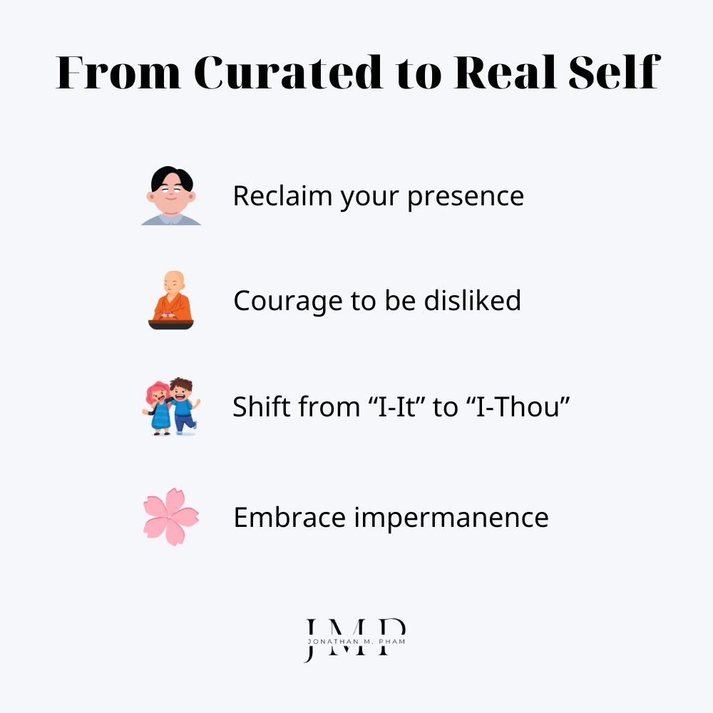 from the curated self to the authentic self