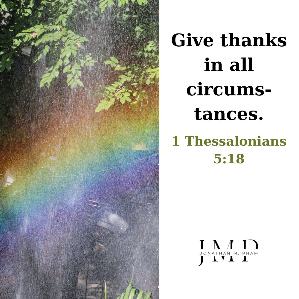 give thanks in all circumstances