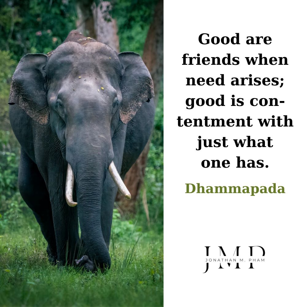 good is contentment with just what one has