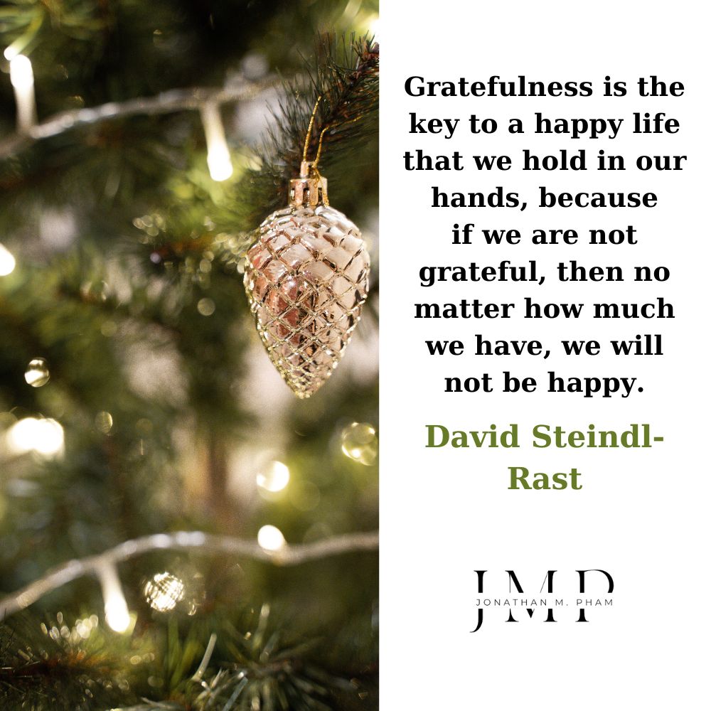 gratitude is the key to a happy life