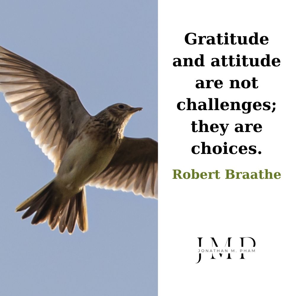 gratitude and attitude are choices