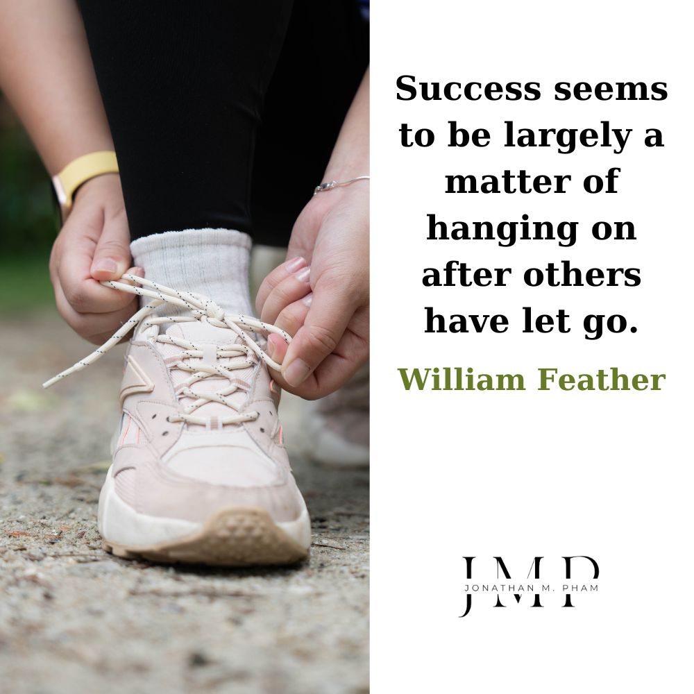 hanging on after others have let go