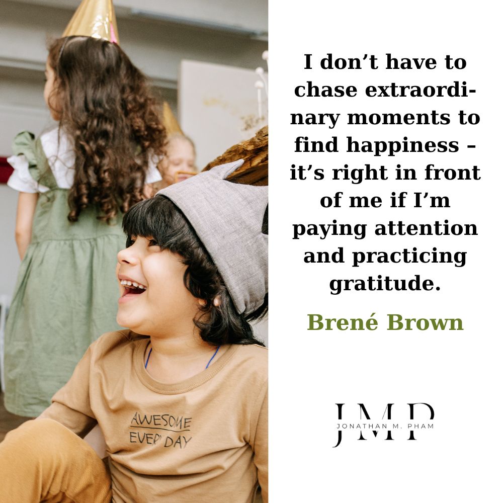 happiness is in front of me