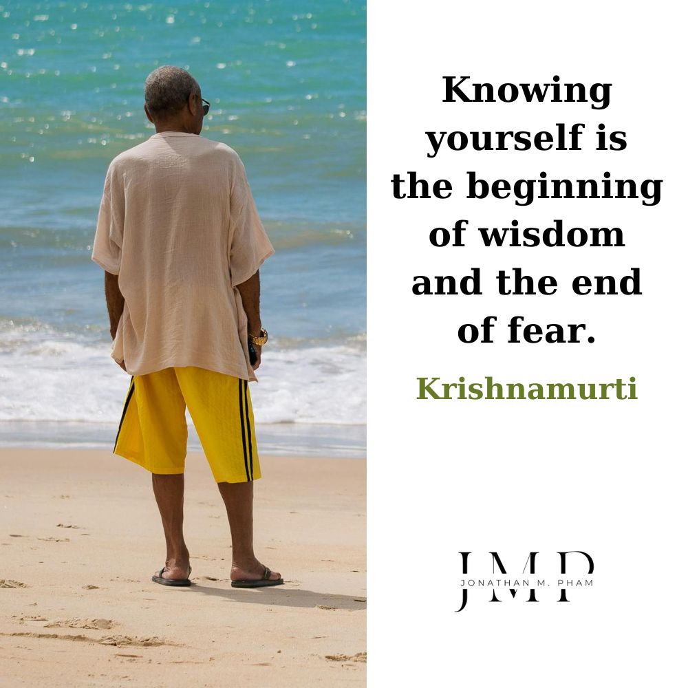 knowing yourself is the beginning of wisdom