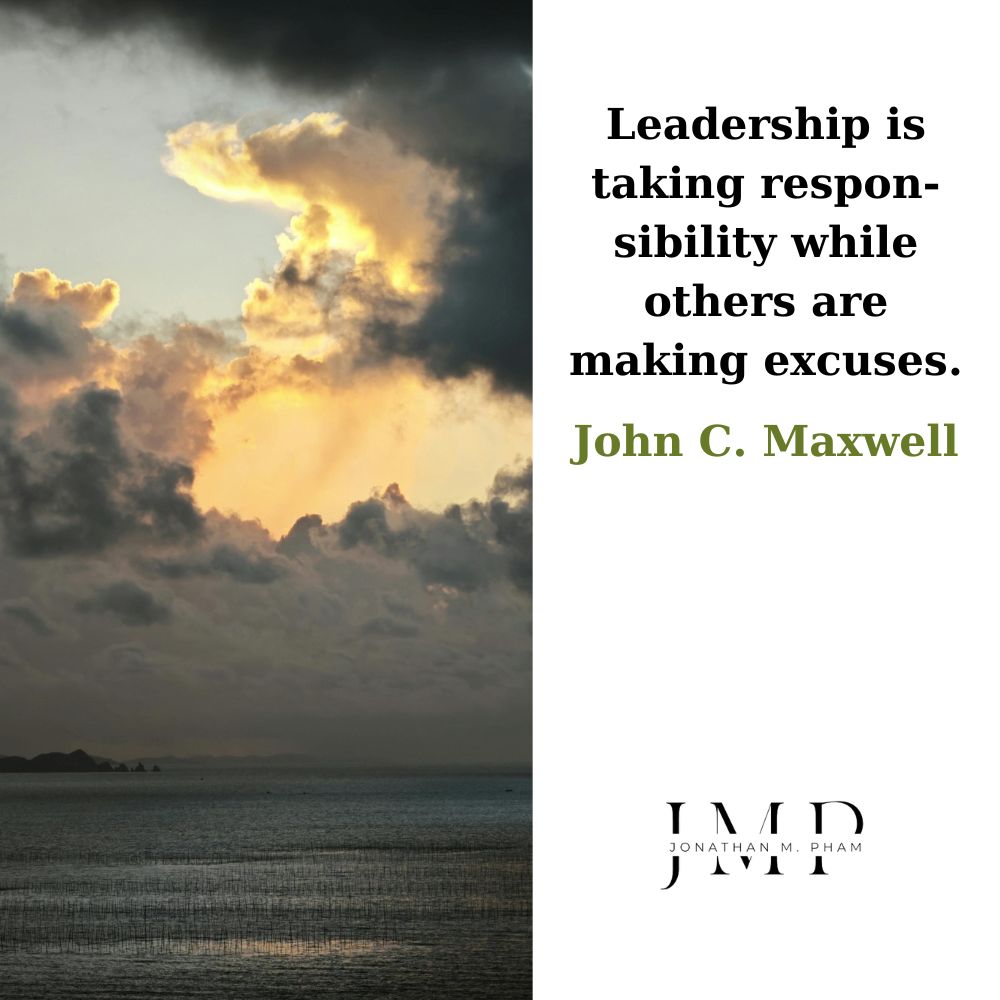 leadership is taking responsibility