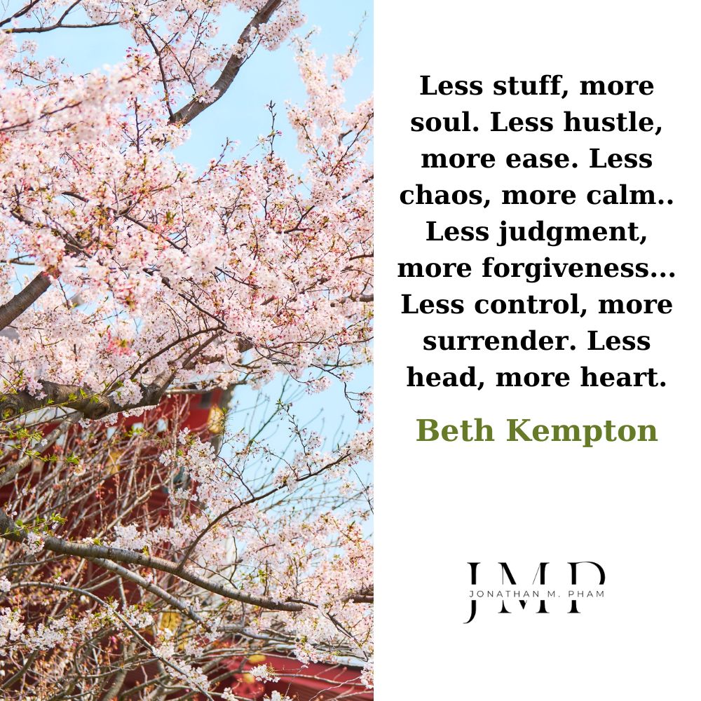 less stuff more soul