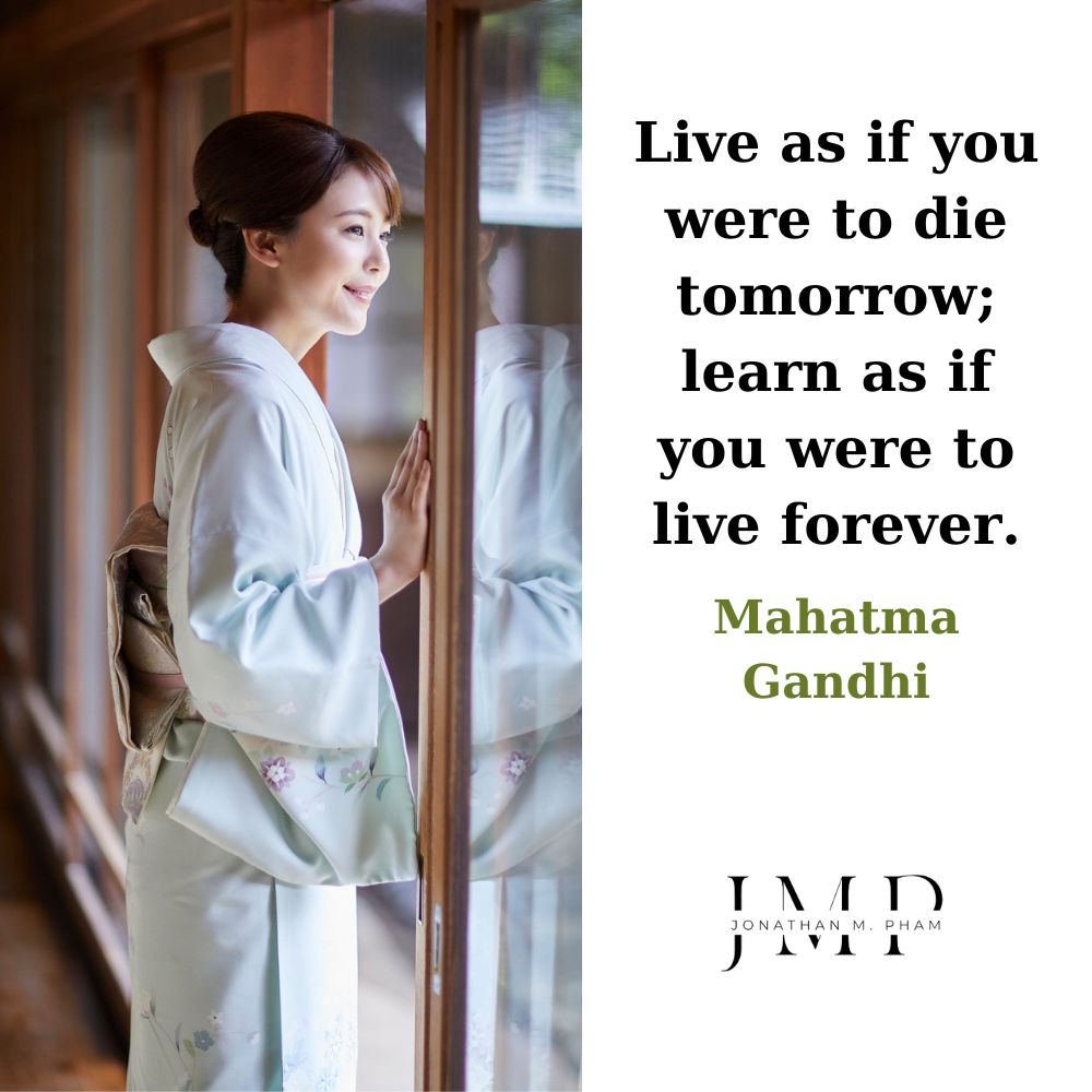 live as if you were to die tomorrow