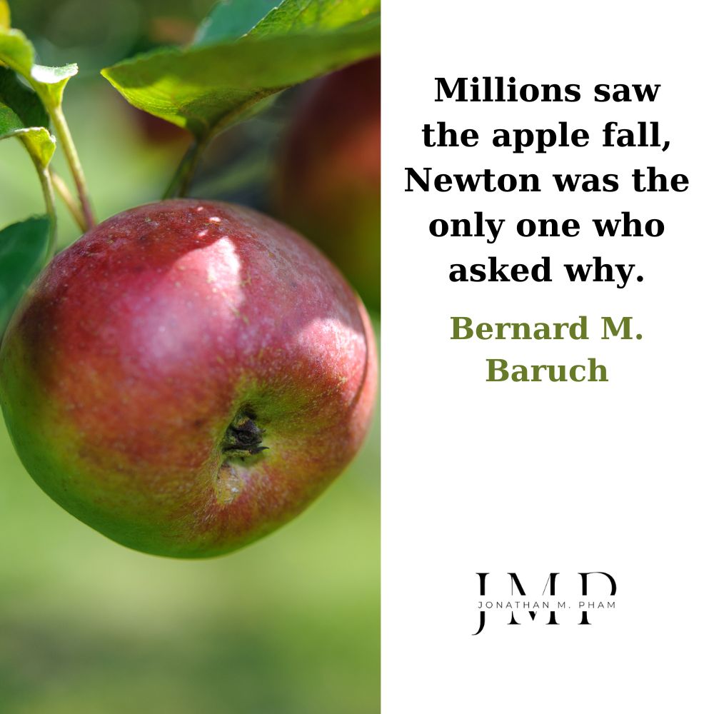 millions saw the apple fall newton asked why