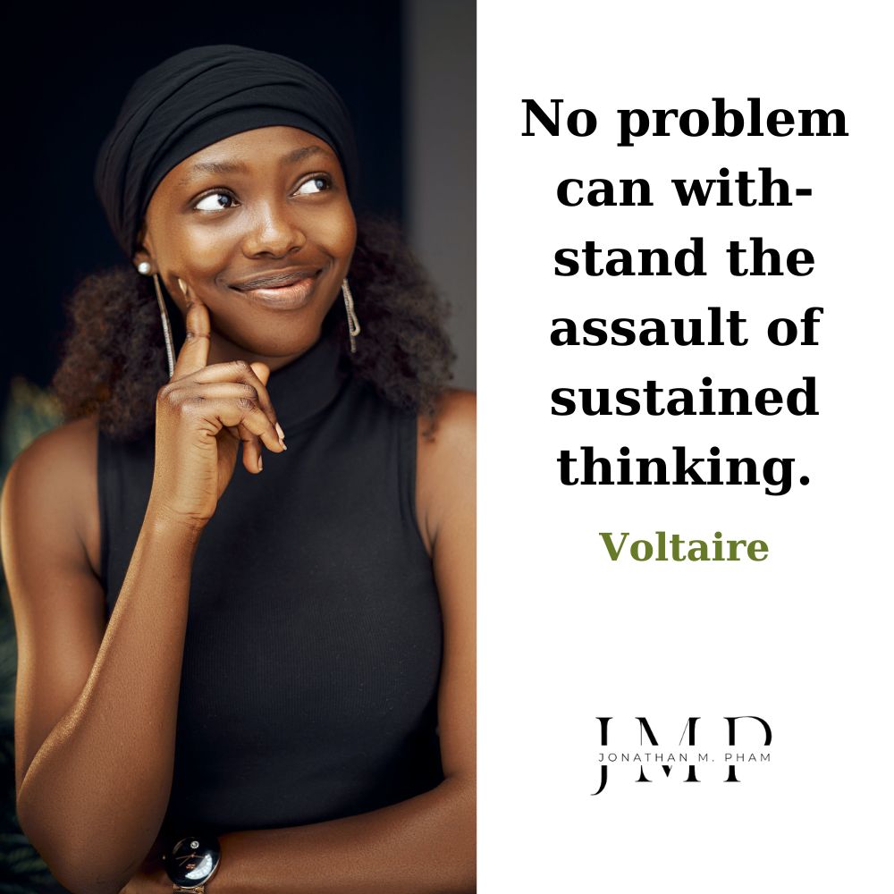 no problem can withstand sustained thinking