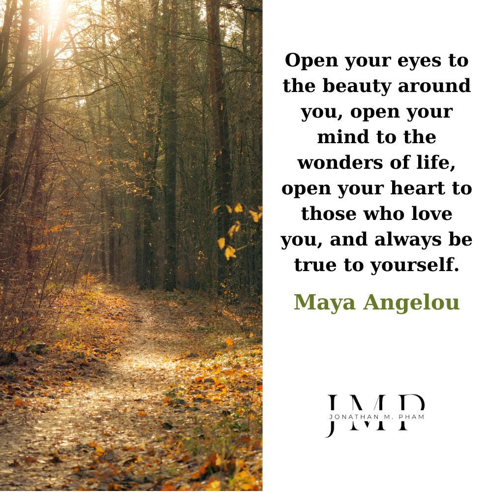 open your eyes to the beauty around