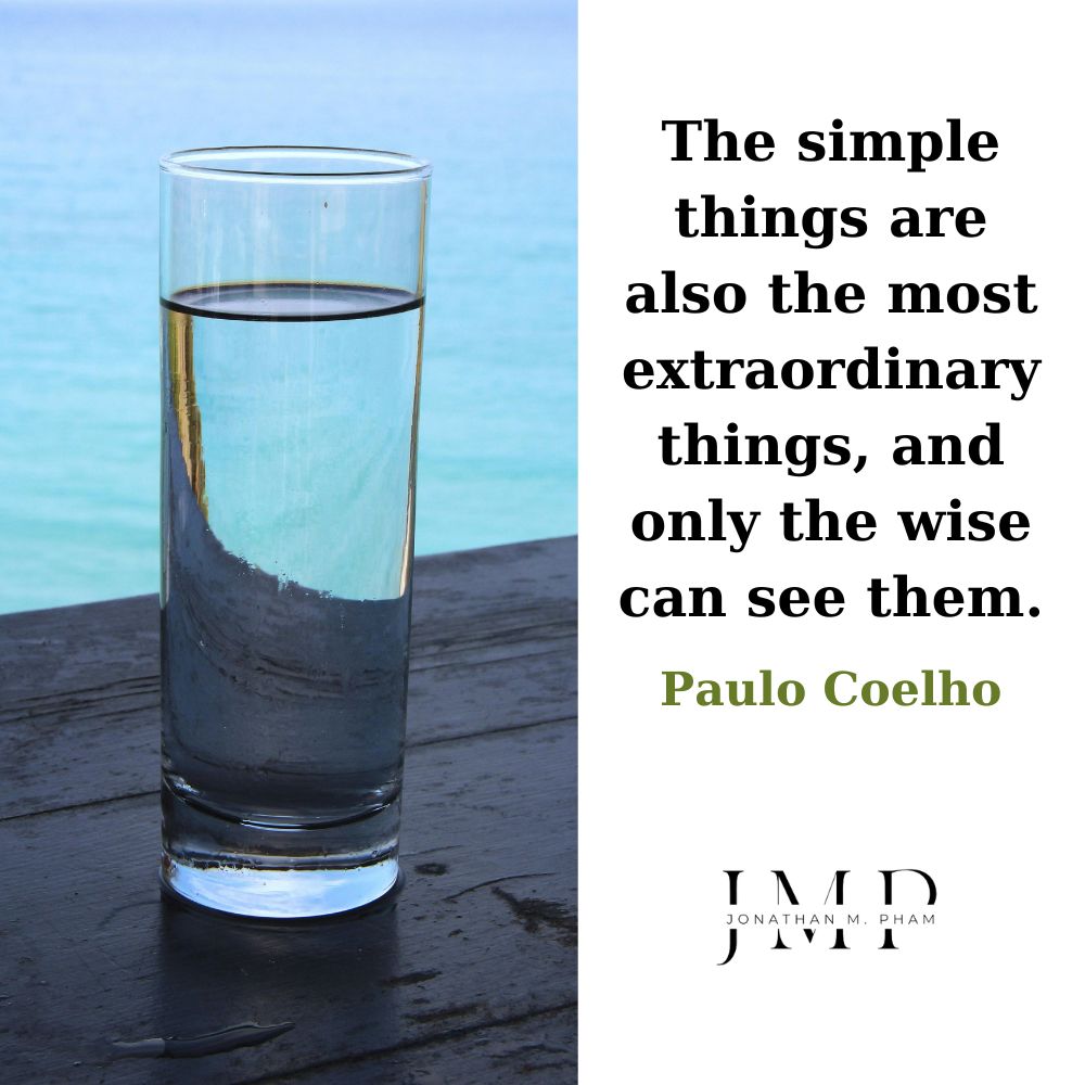 simple things most extraordinary things