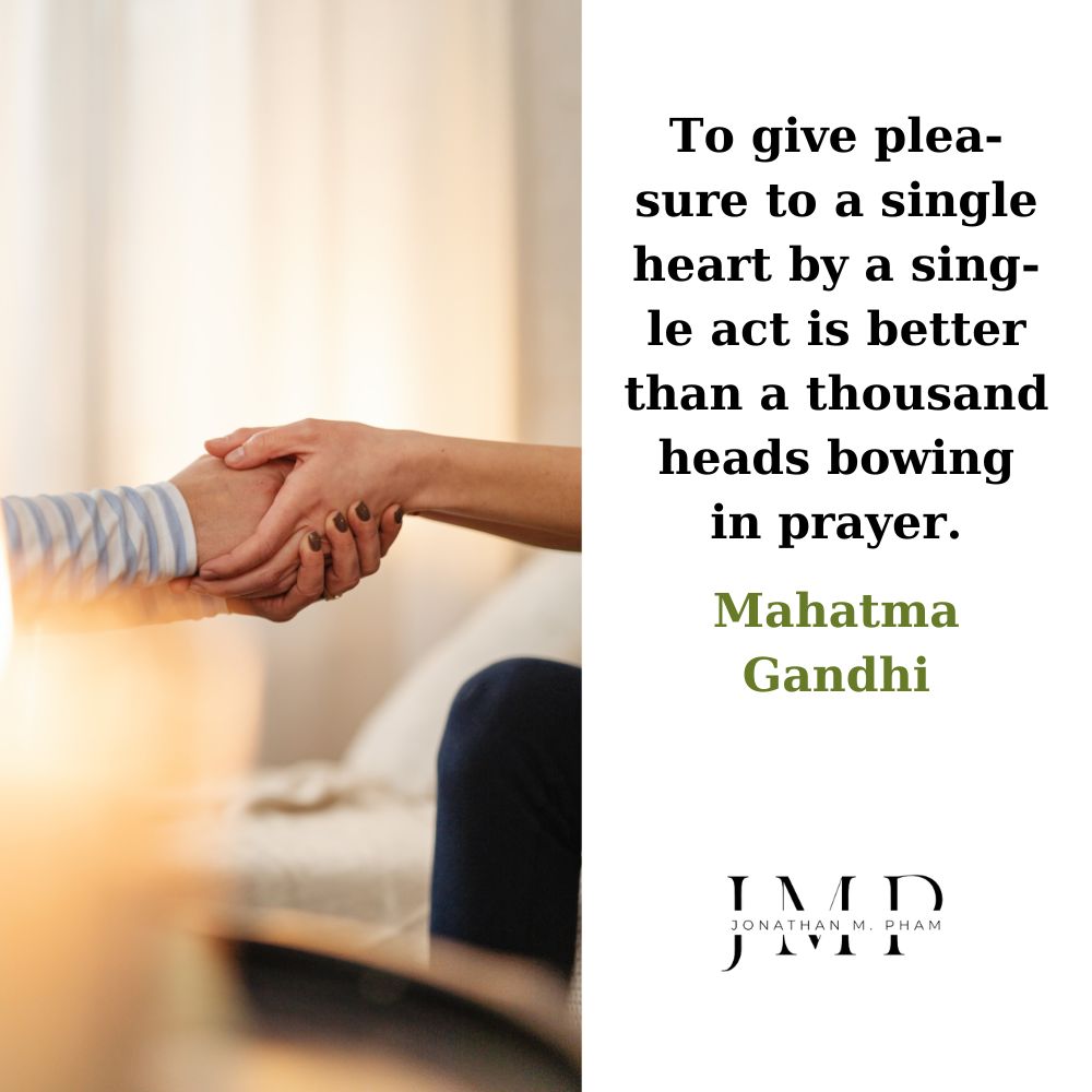 to give pleasure to a single heart