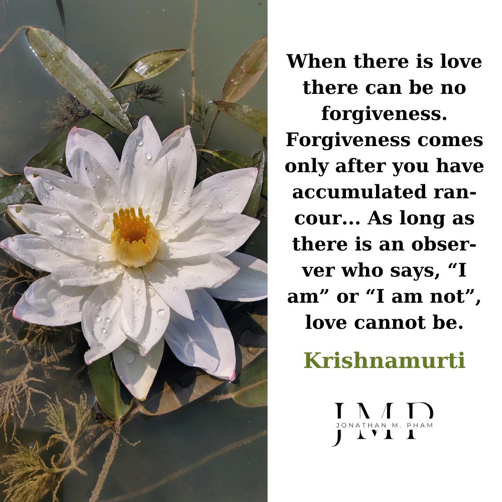 when there is love there can be no forgiveness