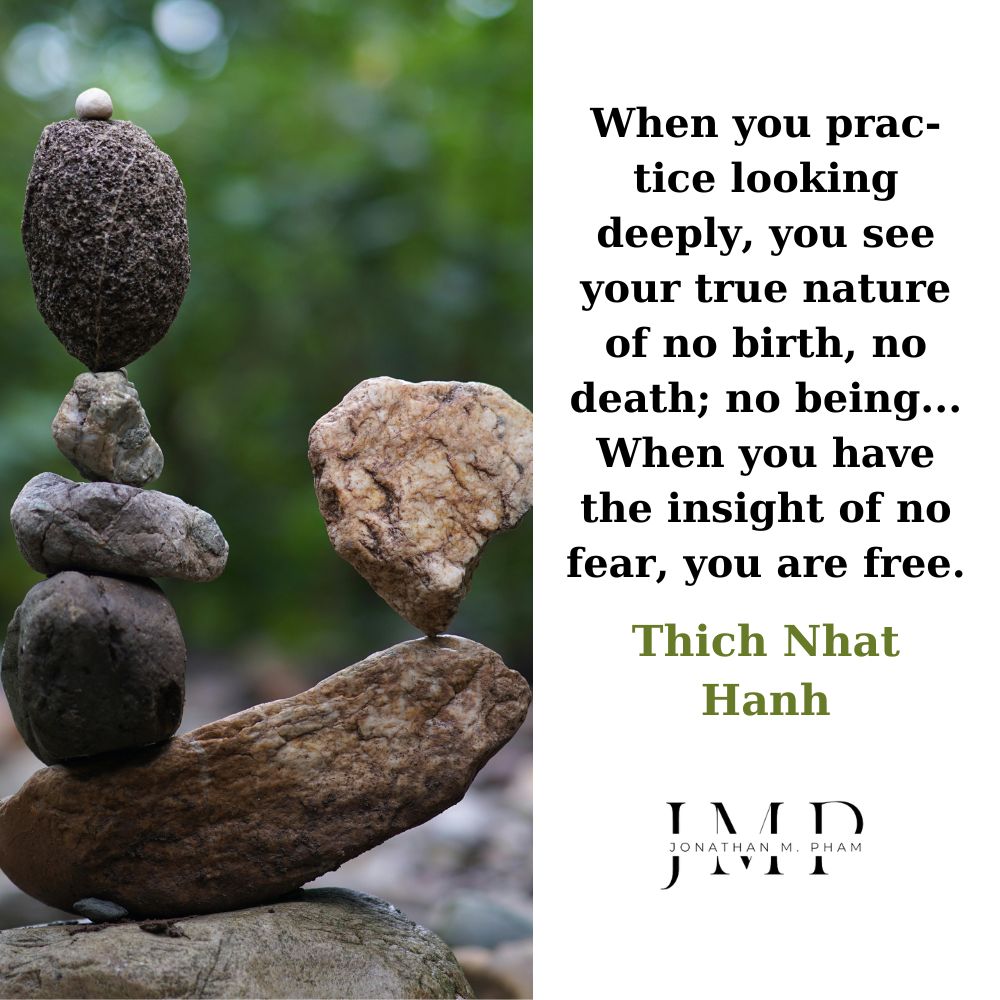 when you have the insight of no fear you are free