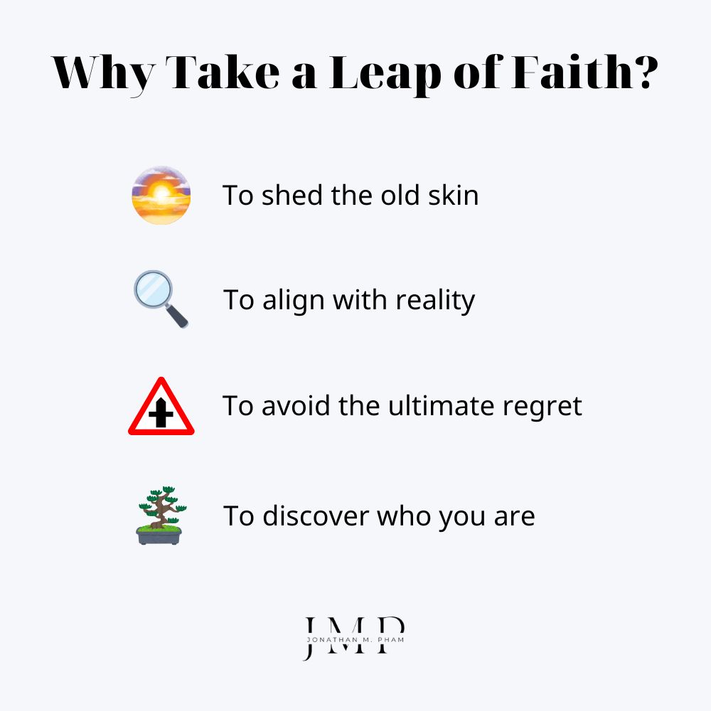 why take a leap of faith