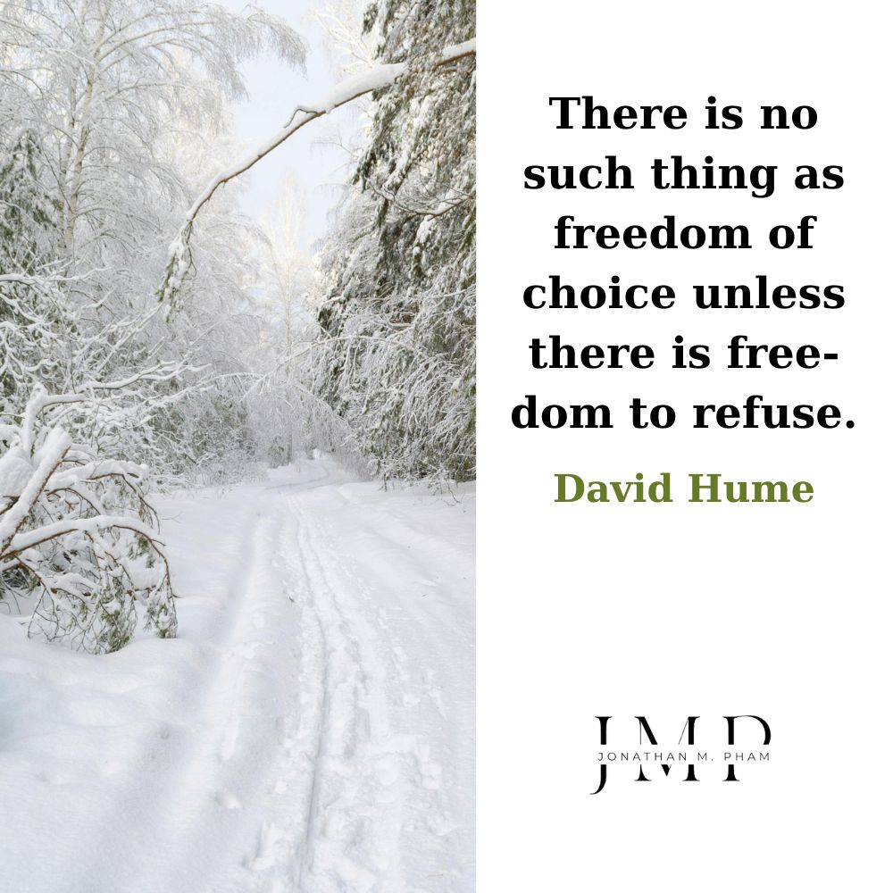 freedom of choice freedom to refuse