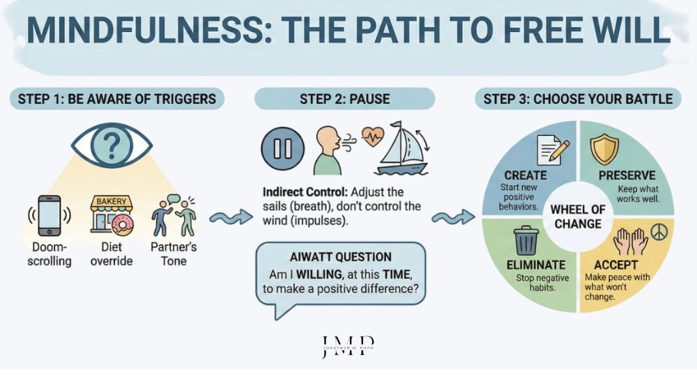 mindfulness as the path to free will