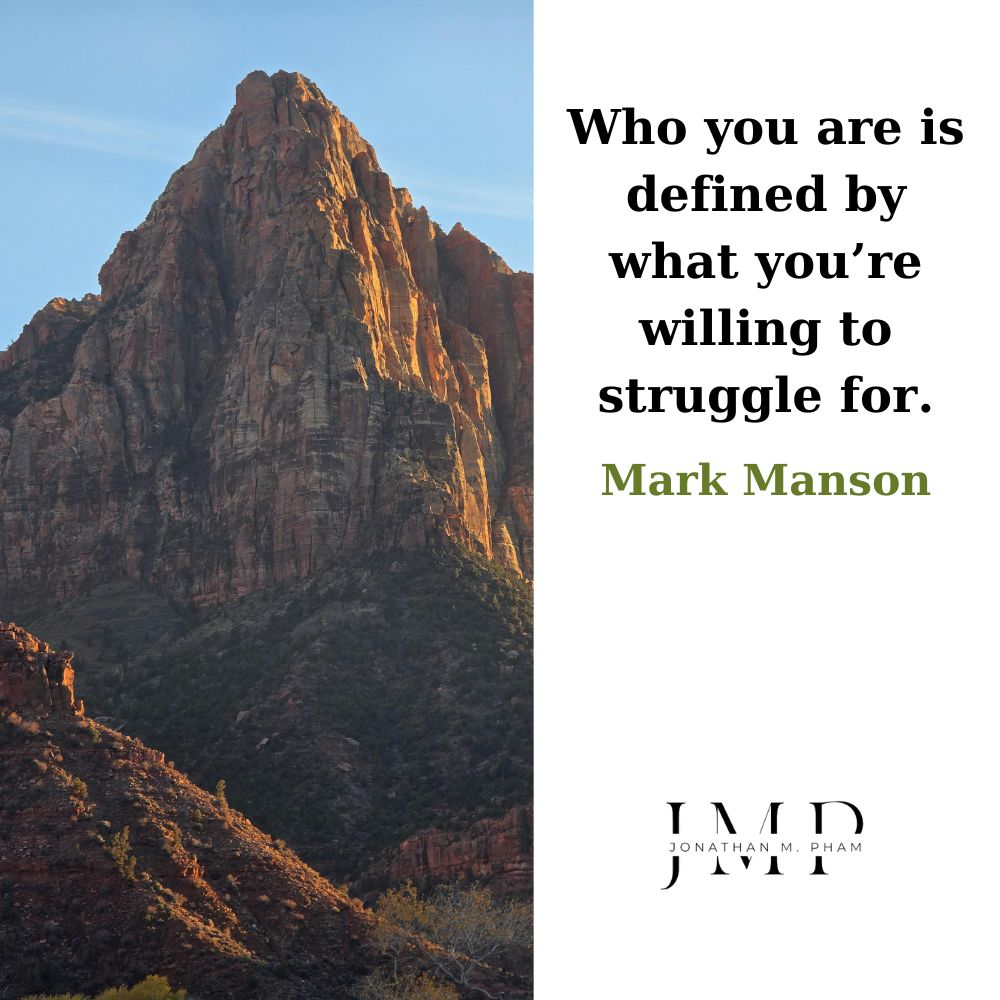 free will who you are defined by what you struggle for