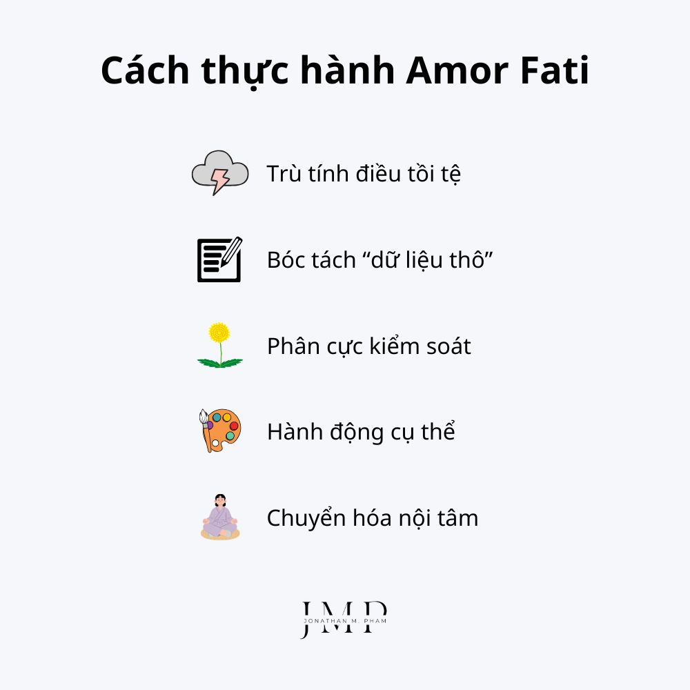 cách thực hành amor fati yêu lấy định mệnh của mình