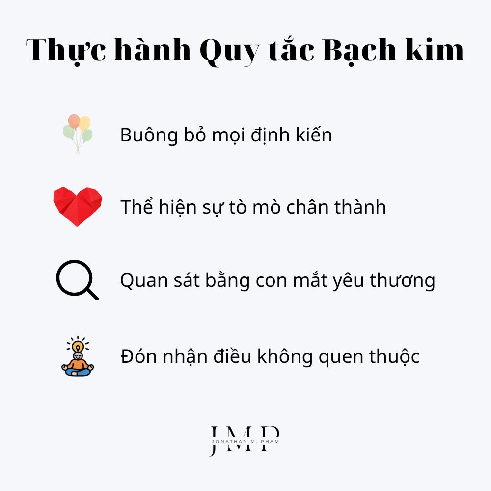 cách thực hành quy tắc bạch kim