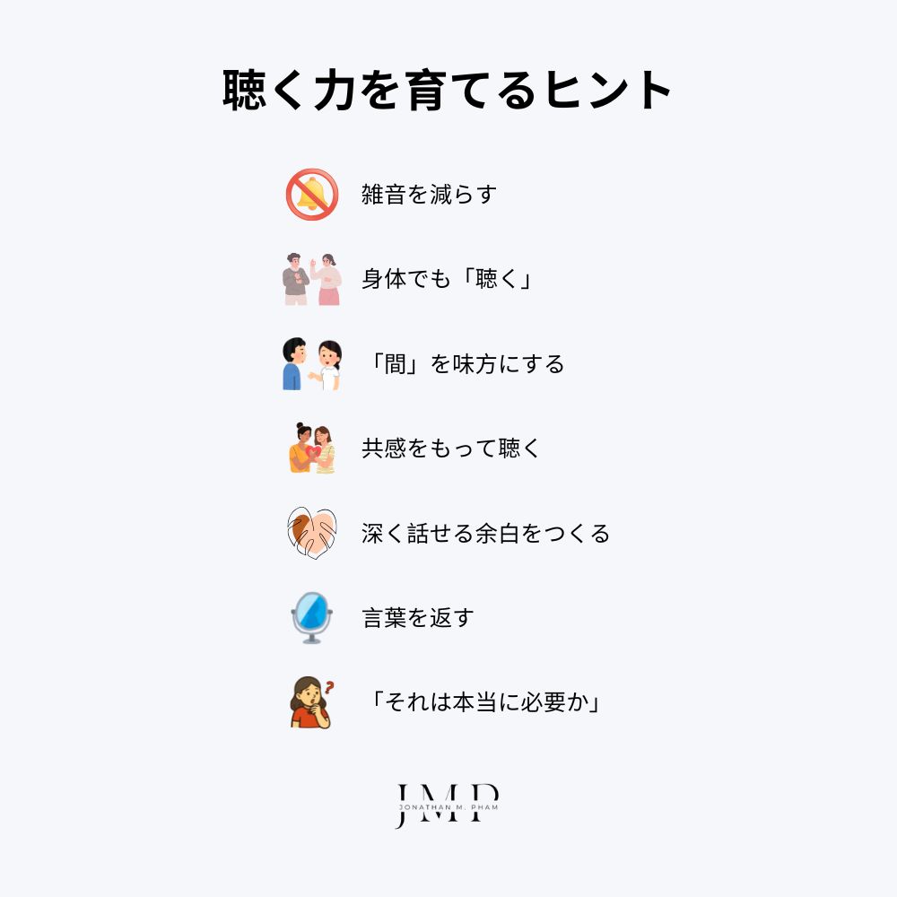 聴く力を育てるヒント