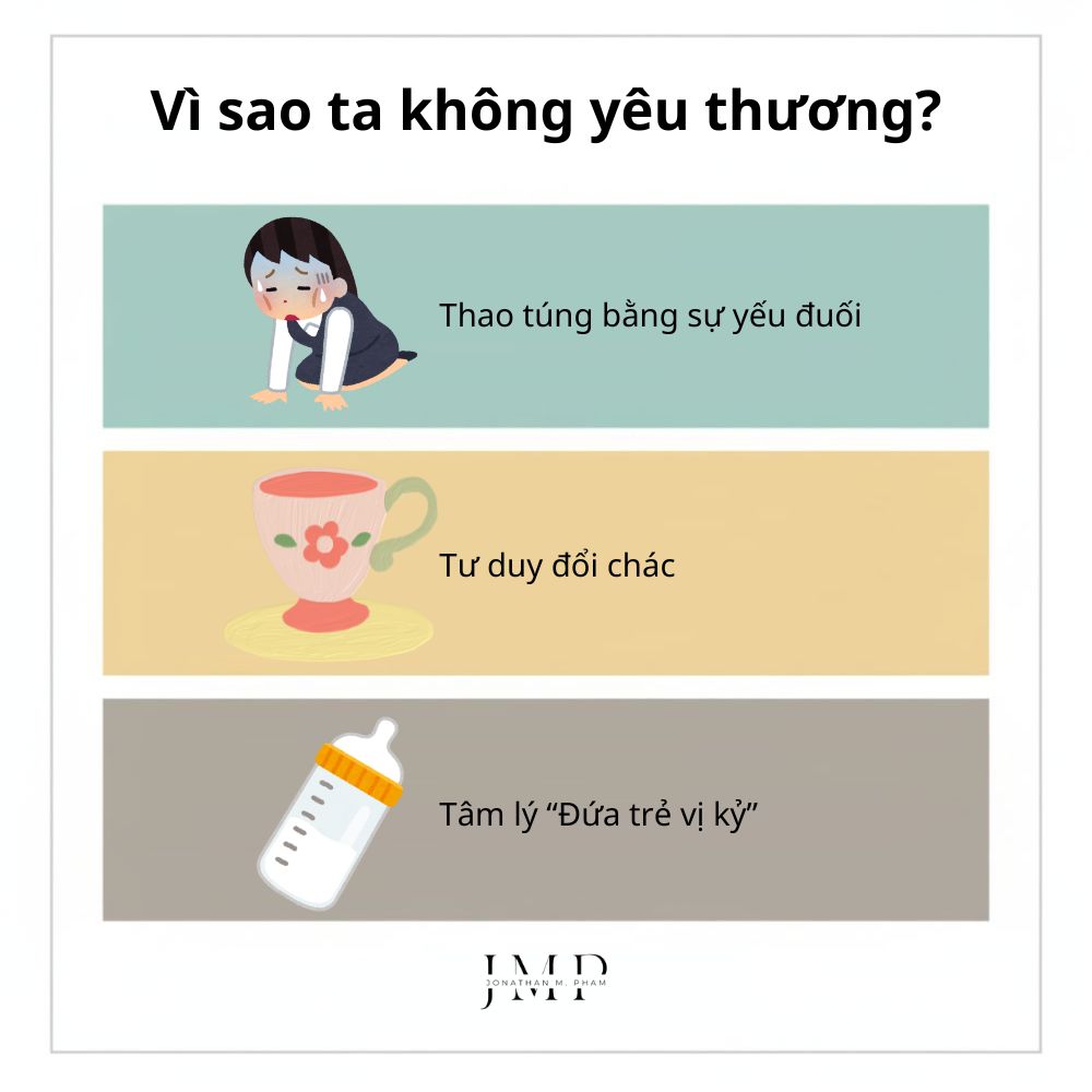vì sao chúng ta không thể yêu thương chân thực