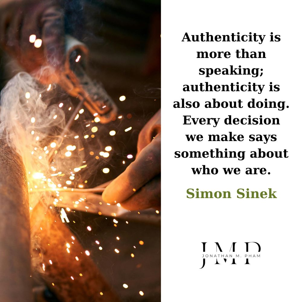 authenticity is also about doing