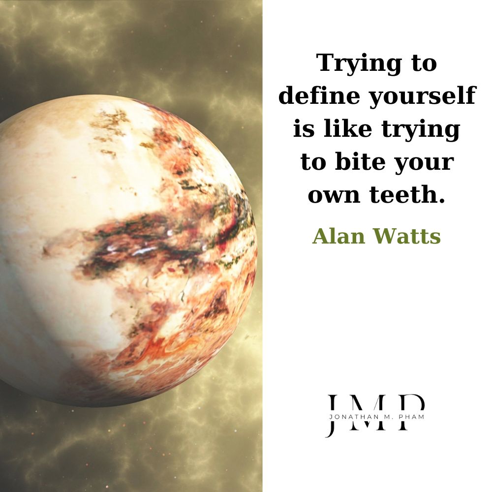 define yourself is like bite your own teeth