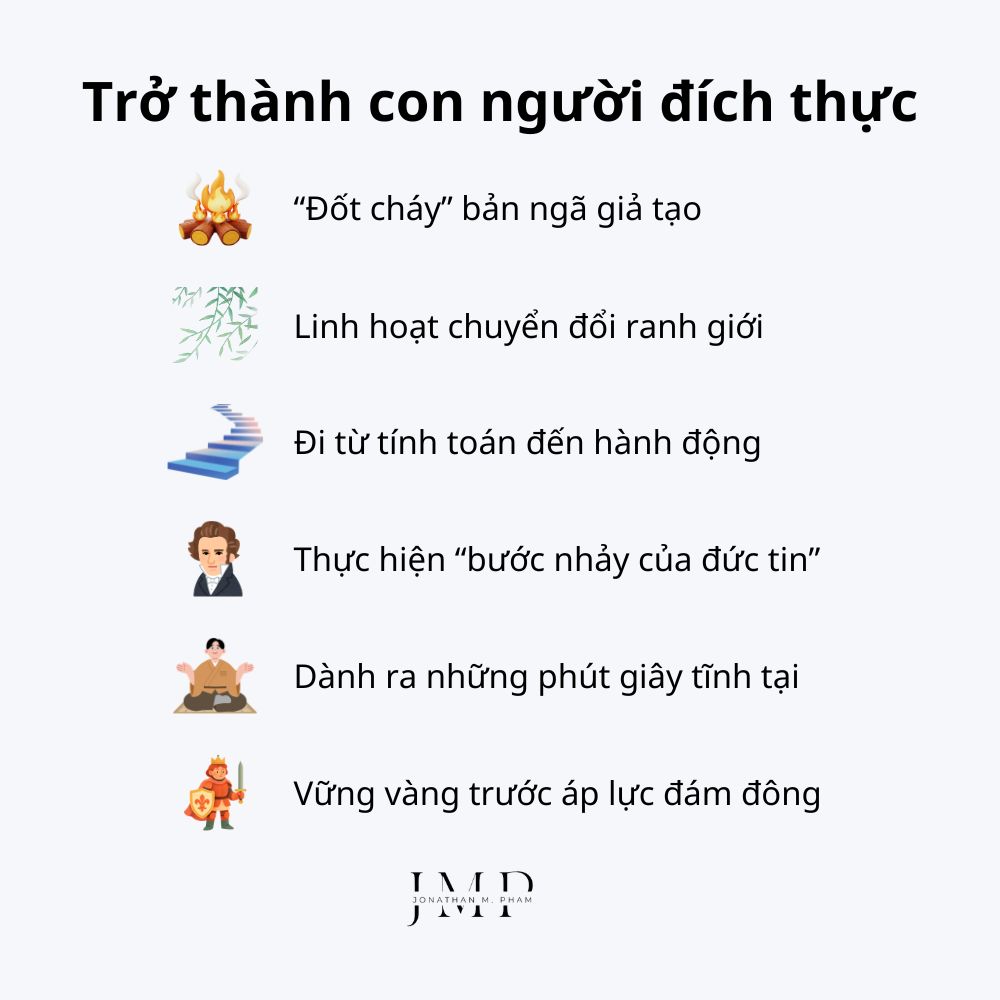 làm thế nào để trở thành một con người đích thực authentic