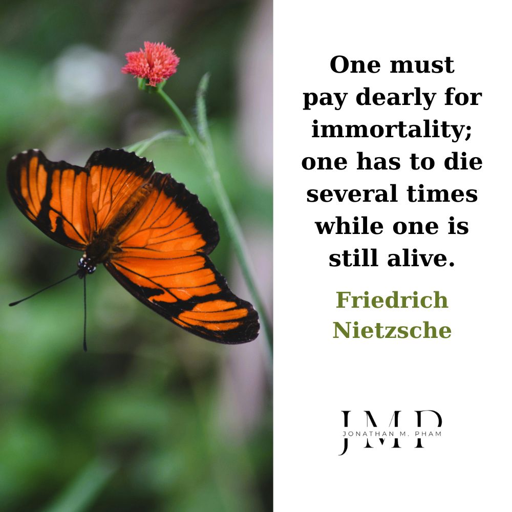 one must pay dearly for immortality