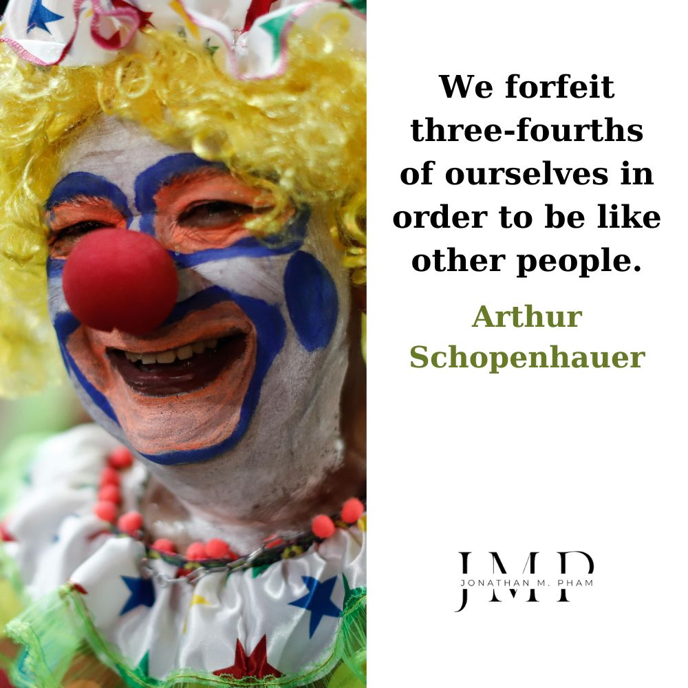 we forfeit three-fourths of ourselves