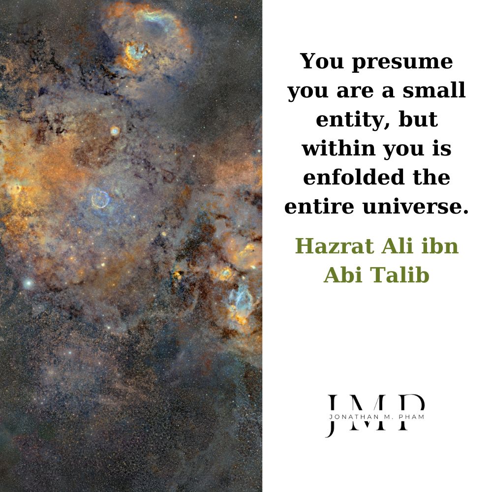 within you is enfolded the entire universe