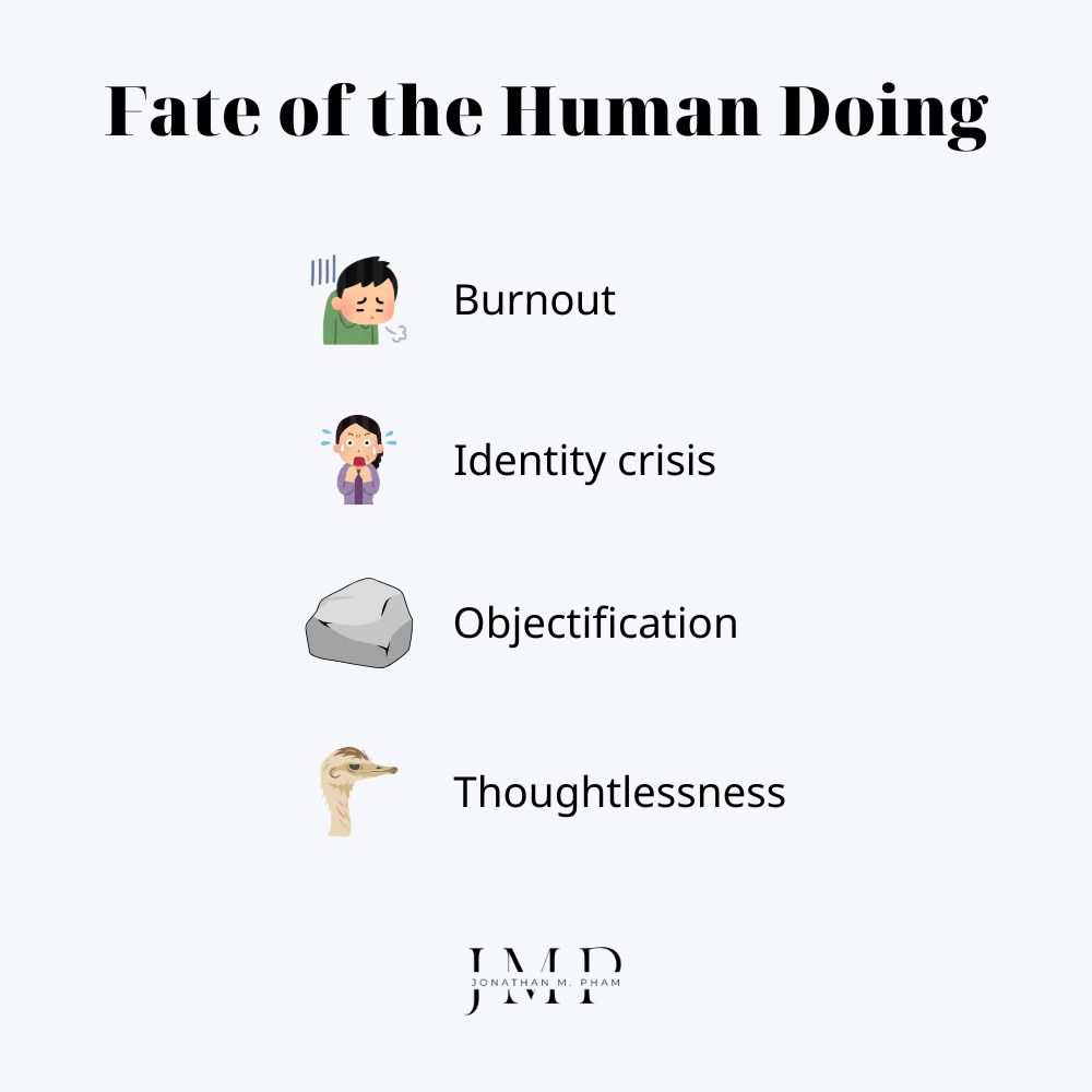 fate of the human doing