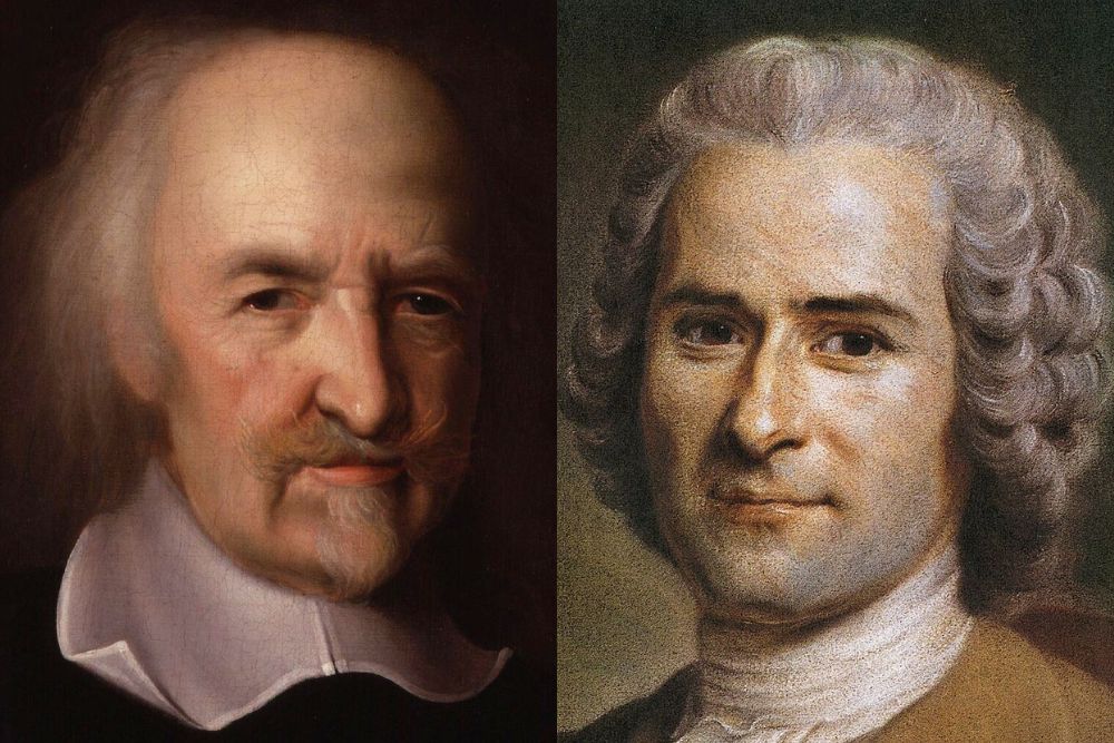 hobbes rousseau