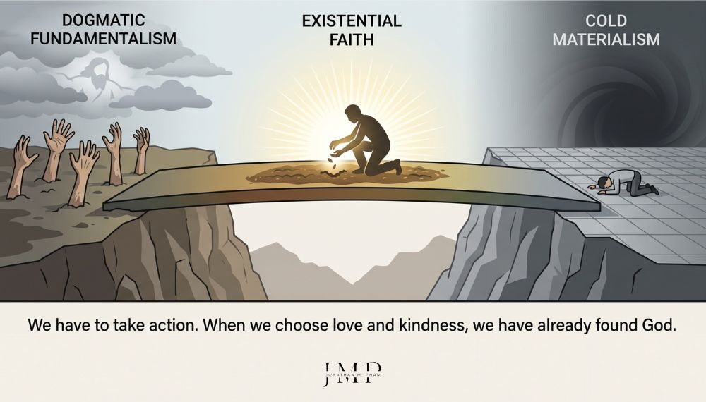 existential faith vs fundamentalism vs materialism